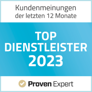Siegel Proven Expert Top Dienstleister 2023