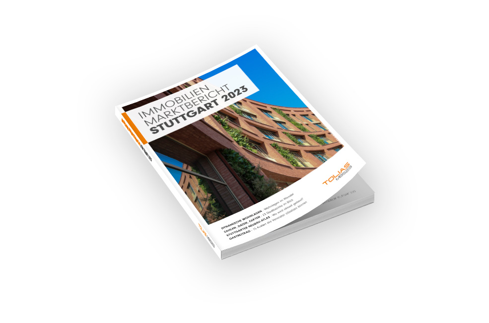 Katalog mit dem Titel "Immobilienmarktbericht 2023"